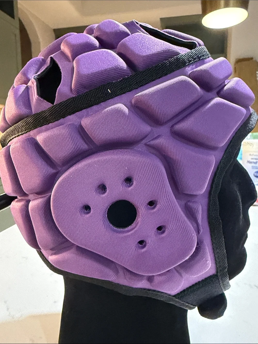 Purple Padded Kids Face Mask - Protective Sport Headgear . Small BB3
